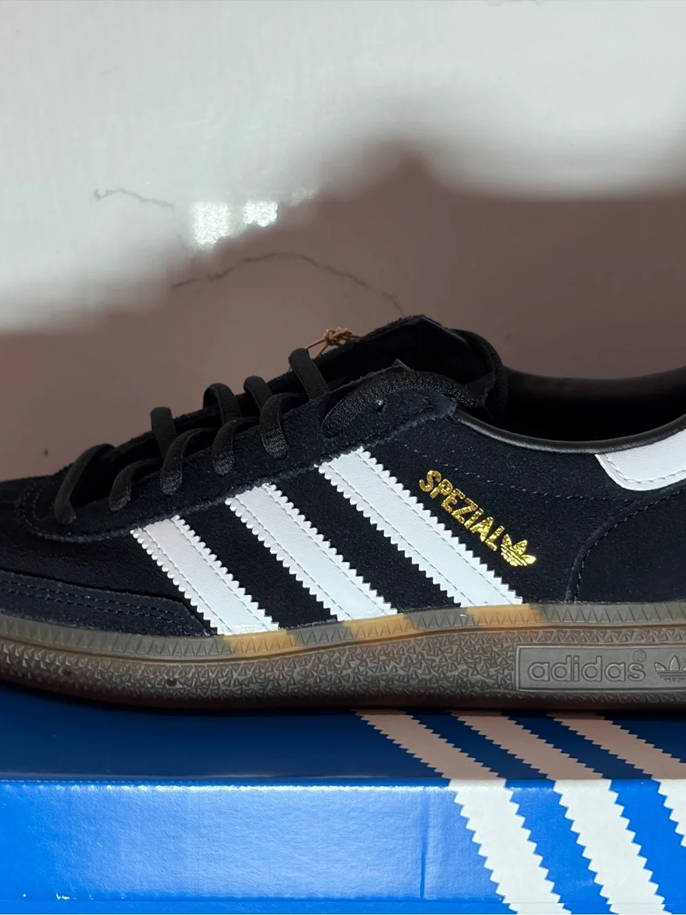 NWT Adidas Handball Spezial Black White Gum Sneakers – Men’s 5.5 / Women’s 6